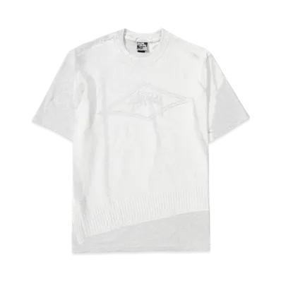 Stussy Sweater Tee "Ash Heather"