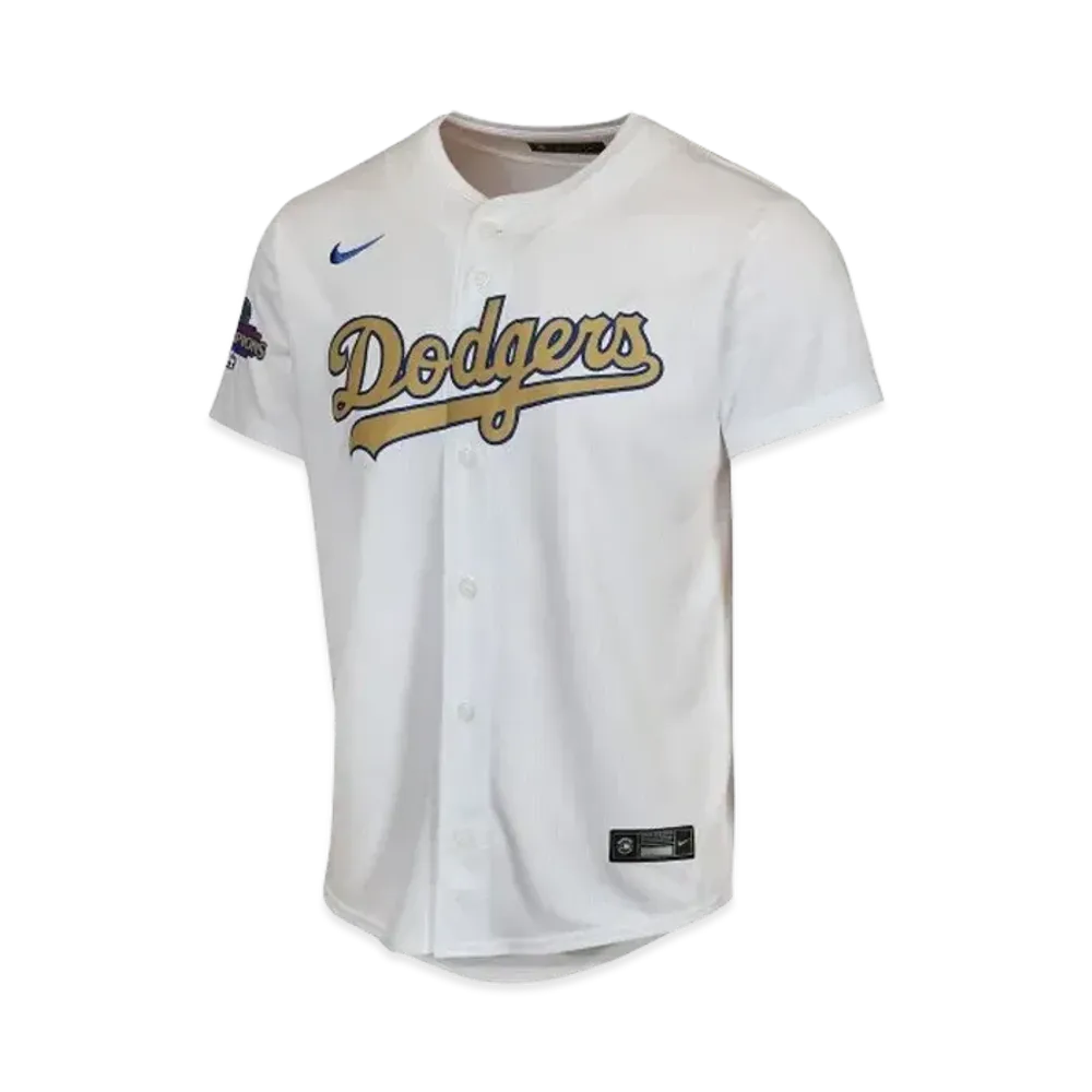 MLB Los Angeles Dodgers 2025 Gold Collection Youth Nike Limited Jersey "White"