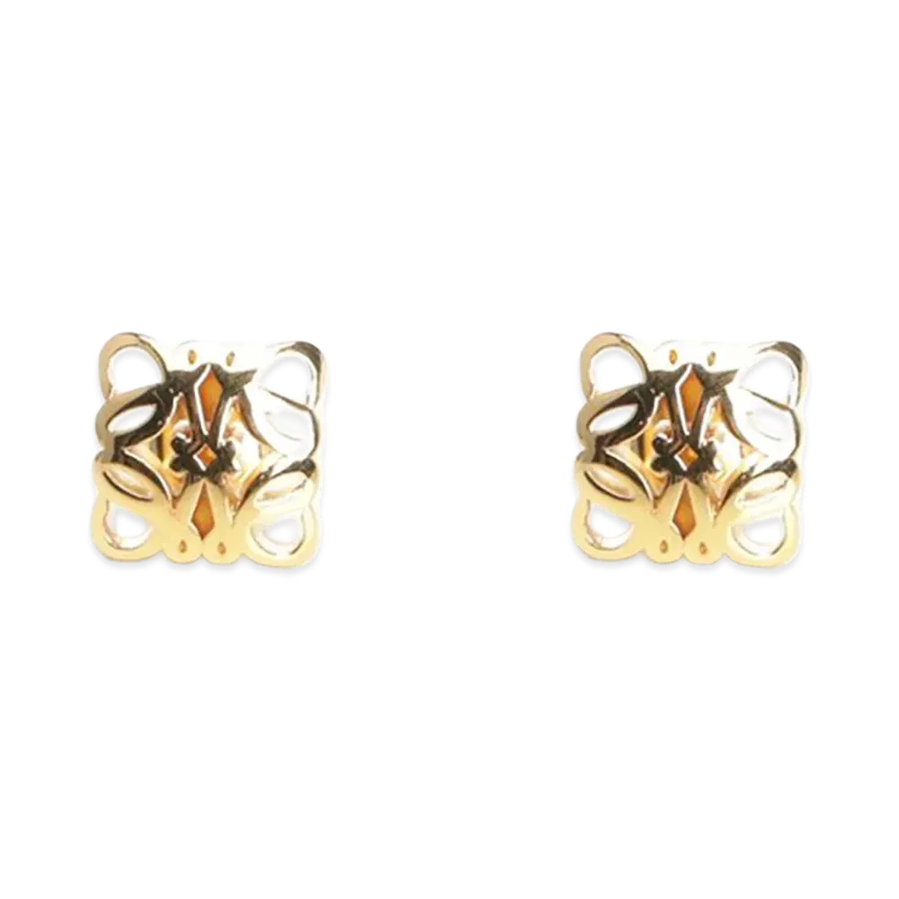 LOEWE Women's Bombe Anagram Earrings "Gold"