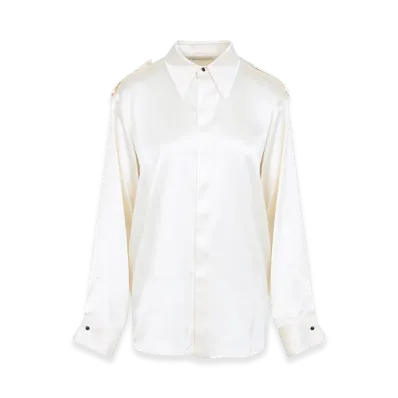 PHOEBE PHILO Liquid Utility Shirt "Cream"