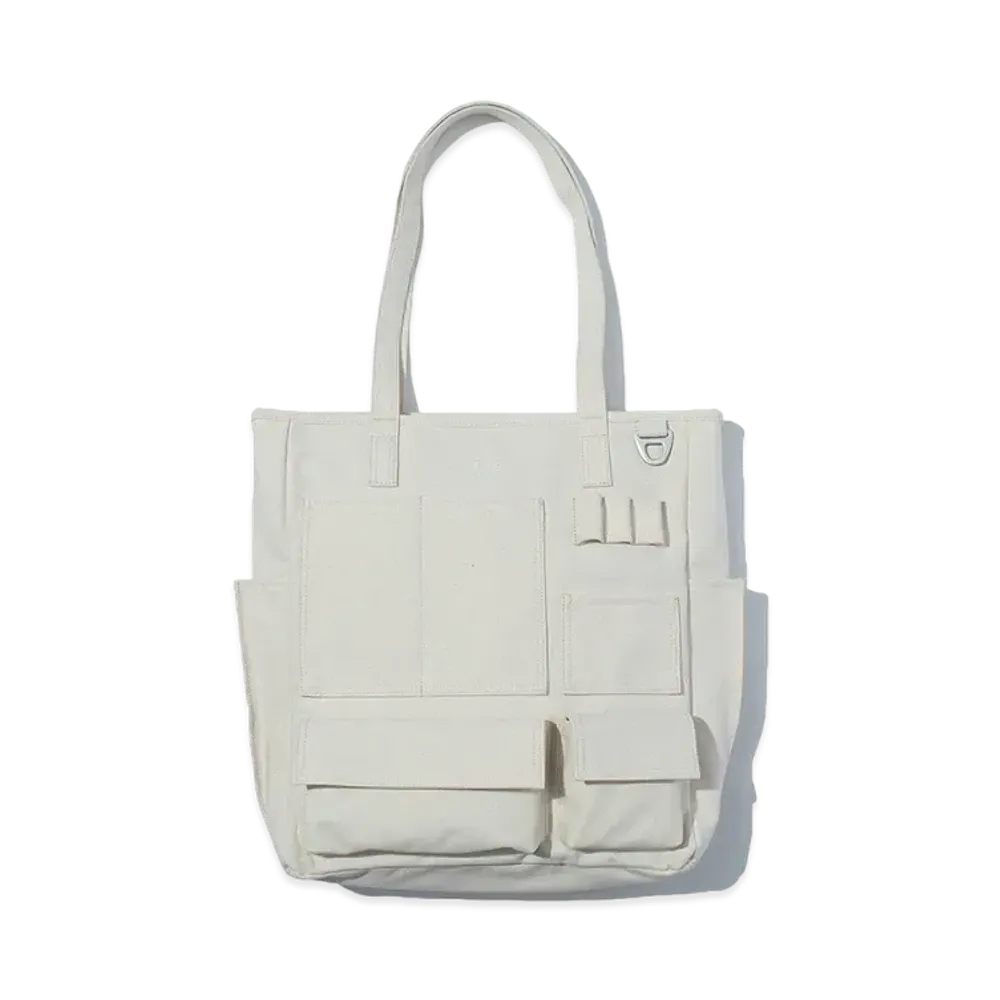 F/CE. W.R Canvas Pocket Tote "Ivory"