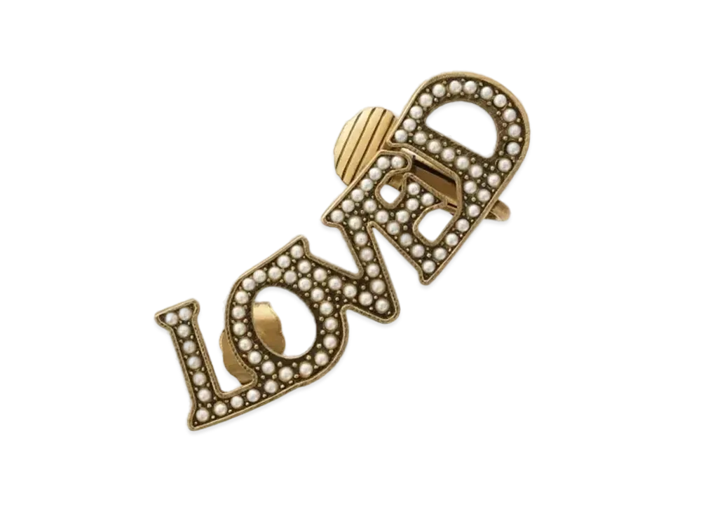 GUCCI Single Loved Pearl Drop Earrings "White Pearl"