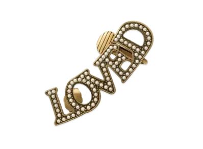GUCCI Single Loved Pearl Drop Earrings "White Pearl"