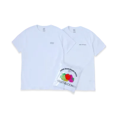 SEDAN ALL-PURPOSE x FRUIT OF THE LOOM Pack Tee (2P) "White"