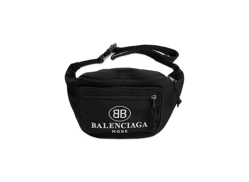 BALENCIAGA Nylon Waist Bag "Black"