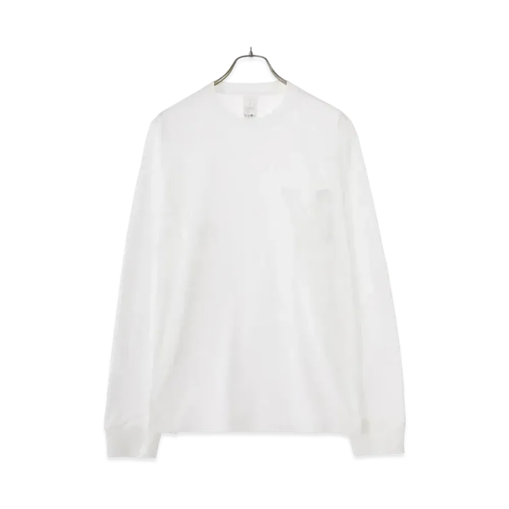 COMOLI Surplus Long Sleeve T-shirt "White"
