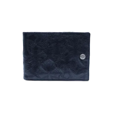 Chrome Hearts ANTI NOTHING 2 DO Heavy Leather Wallet "Black"