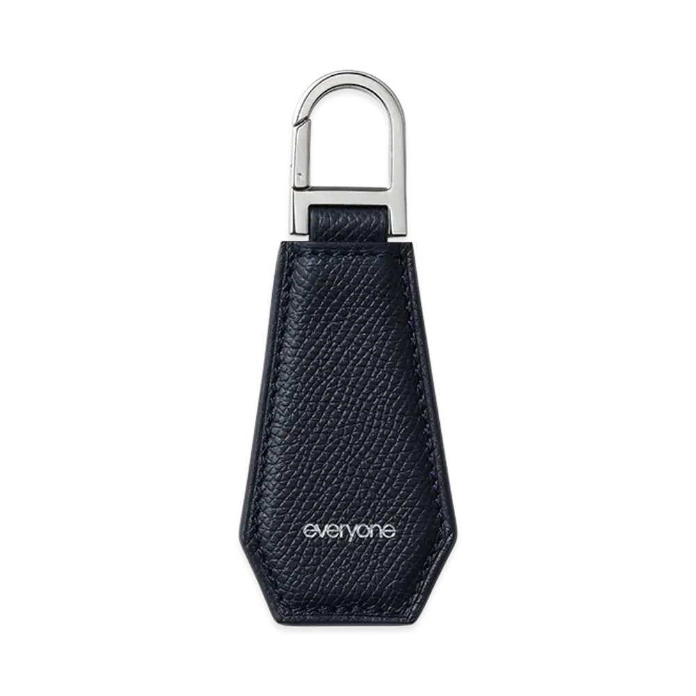 everyone x Tomo Nariai Leather Key Tag "Navy"