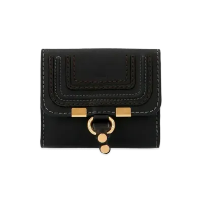 Chloe Women's Marcie Square Wallet For In Grained Calfskin "Black"
