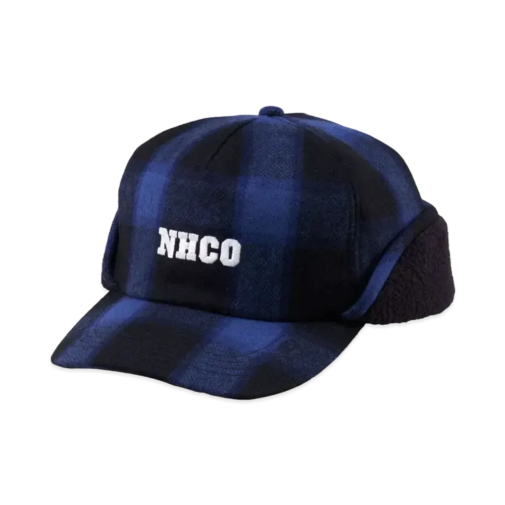 NEIGHBORHOOD Buffalo Check Flap CAP . WN "Blue"