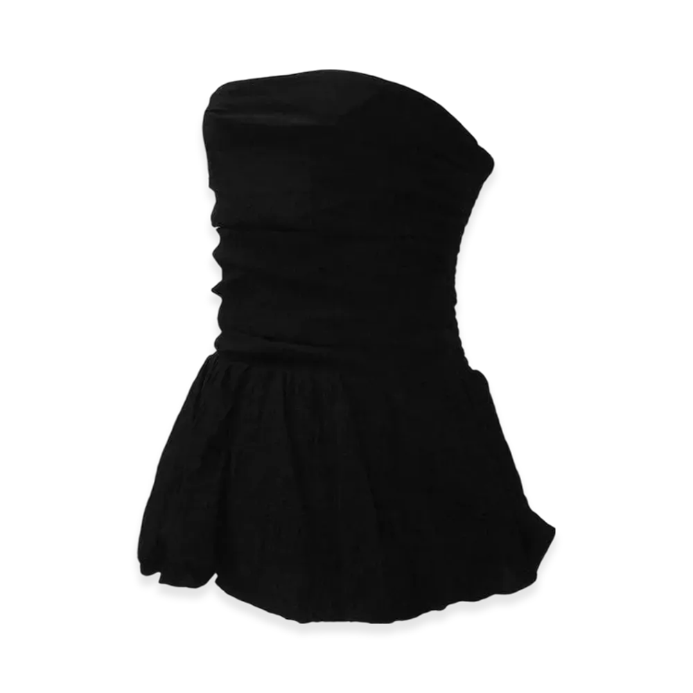 THEREDTHREAD S Balloon Bare Tops "Black"