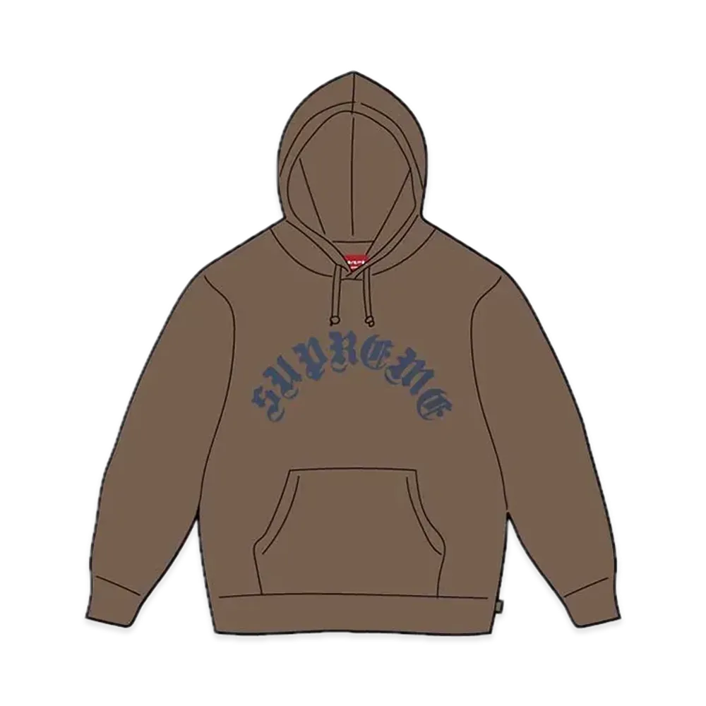 Supreme Printed Arc Hooded Sweatshirt "Dusty Brown"