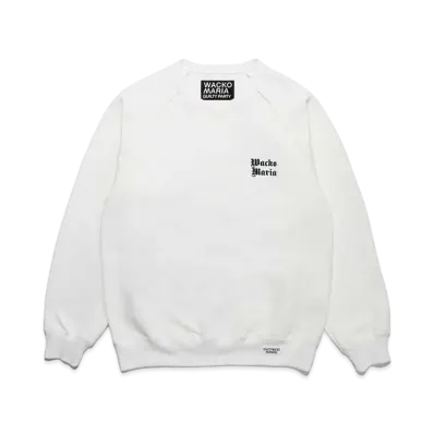 WACKO MARIA Heavy Weight Sweat Shirt "White"