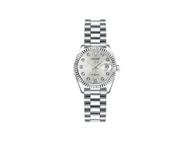 ROLEX Datejust 10P Diamonds "Silver/White Gold" 179179G