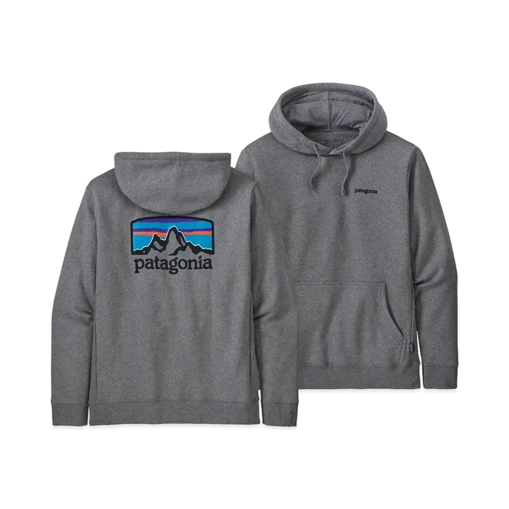 patagonia Fitz Roy Horizons Uprisal Hoodie"Black" "Gravel Heather"