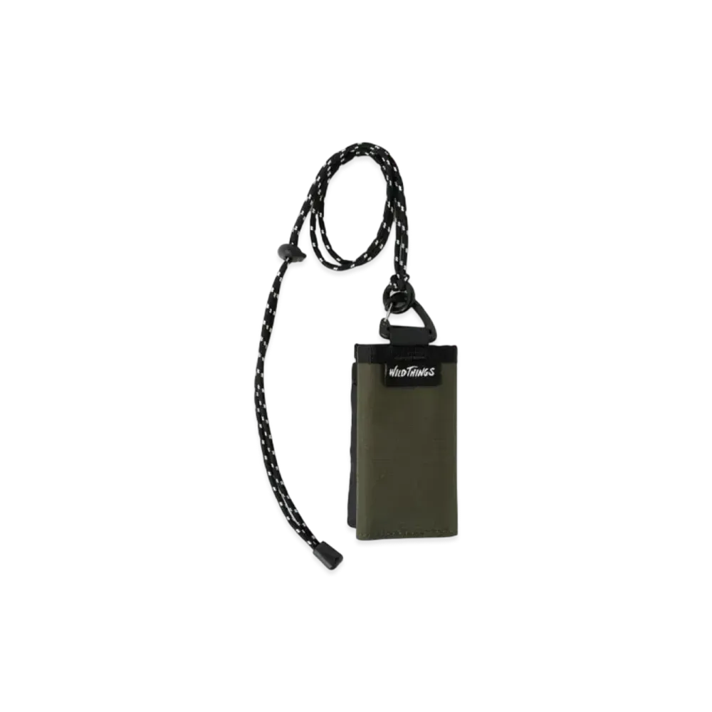 WILD THINGS Neck Wallet "Olive"