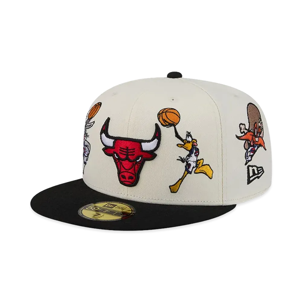 NEW ERA 59Fifty Space Jam Chicago Bulls Tune Squad "White/Black"