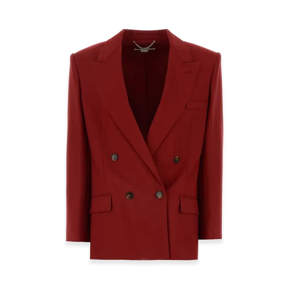 STELLA McCARTNEY Women's Tiziano Wool Blazer "Red"