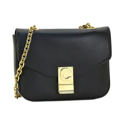 CELINE Women's Shoulder Bag Chain Bag Small C "Black"