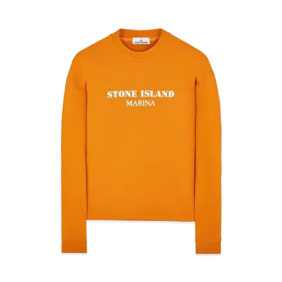 Stone Island 671X6 Marina Crew Neck Sweatshirt "Reddish Brown"
