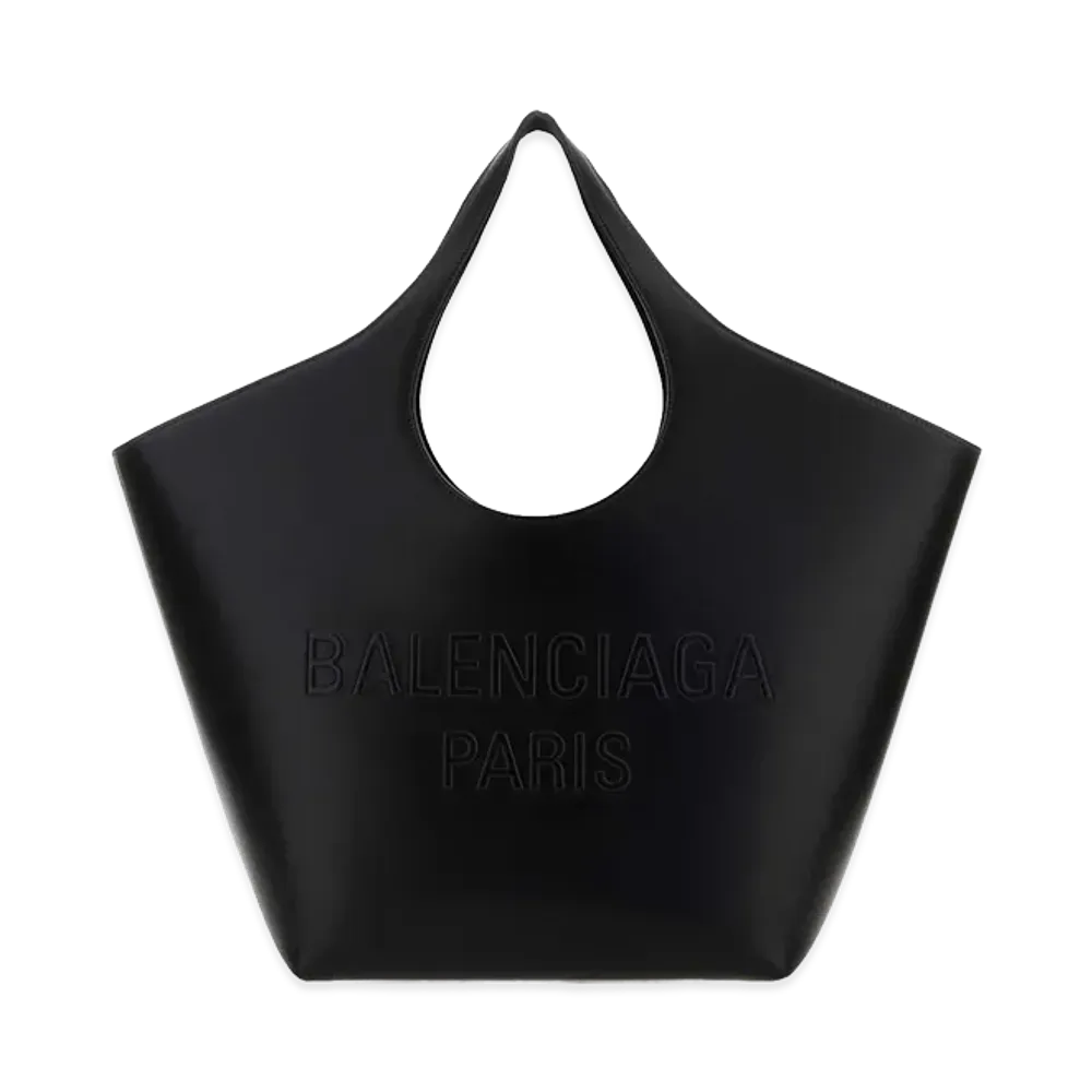 BALENCIAGA Women's Leather Medium Mary-Kate Shopping Bag "Black"