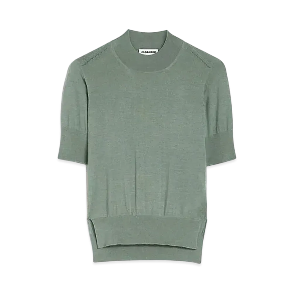 Jil Sander Women's Crew-Neck Sweater "Powder Green"
