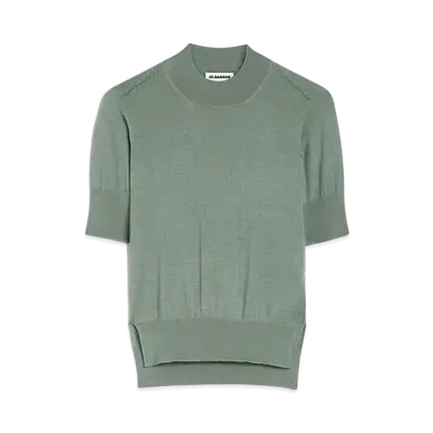 Jil Sander Women's Crew-Neck Sweater "Powder Green"
