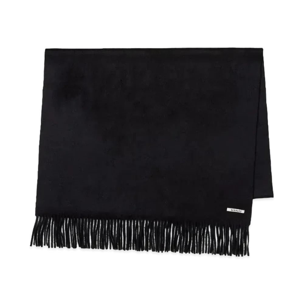 AURALEE Baby Cashmere Wide Stole "Top Black"