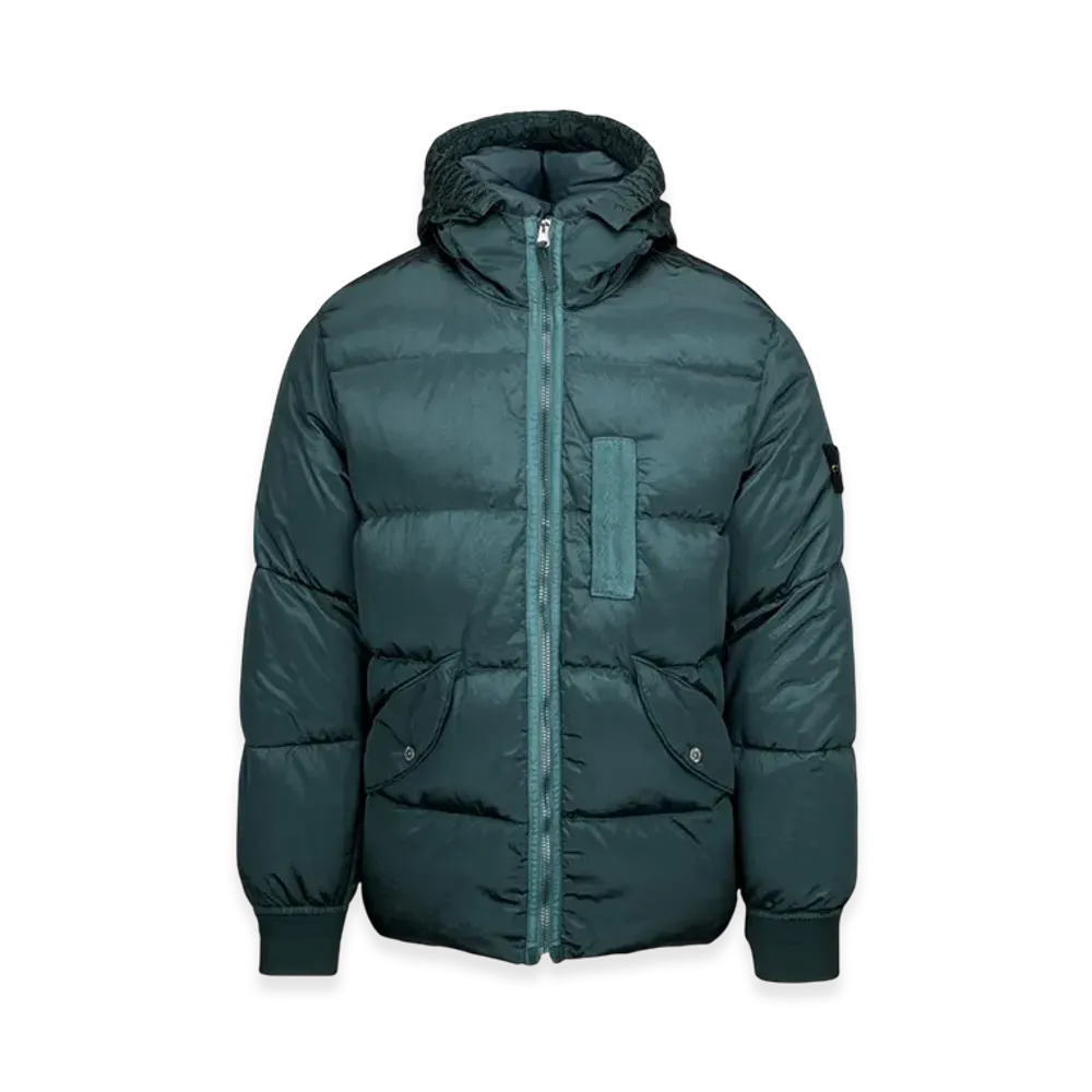 Stone Island 43619 Nylon Metal Econyl Regenerated Nylon Down Jacket - 22FW "Dark Green"