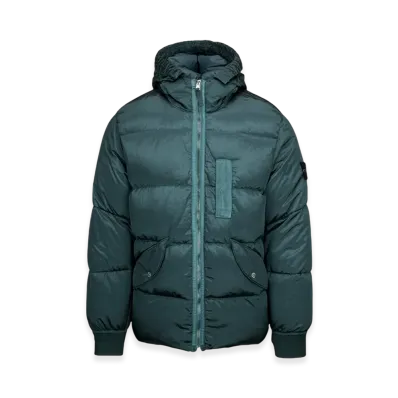 Stone Island 43619 Nylon Metal Econyl Regenerated Nylon Down Jacket - 22FW "Dark Green"