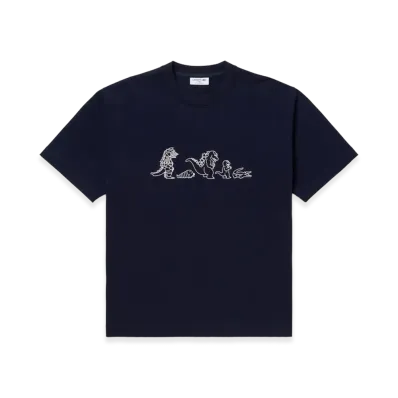 LACOSTE x Godzilla 2.0 Team Godzilla Tee "Navy"
