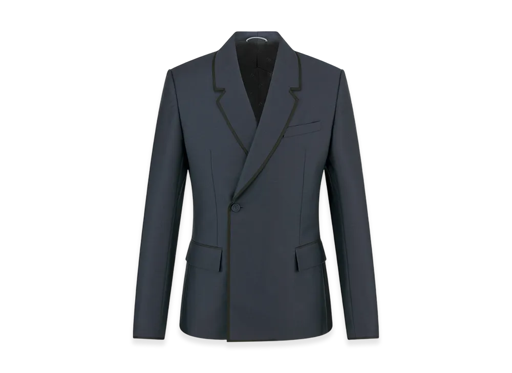 Dior Oblique Jacket Wool Mohair Twill "Blue"