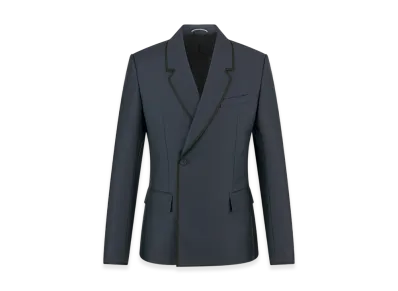 Dior Oblique Jacket Wool Mohair Twill "Blue"