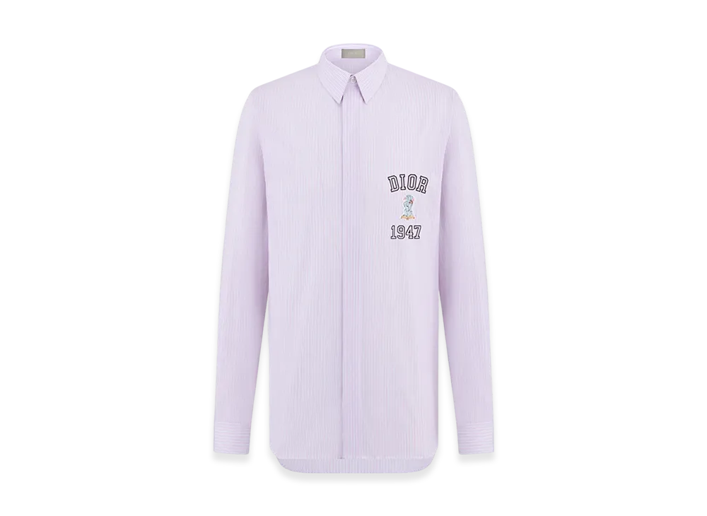 Dior Bobby Shirt Poplin Pink Stripes "White/Pink"