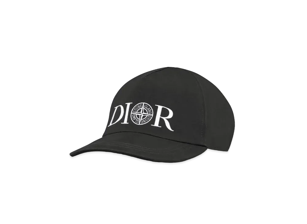 Dior x Stone Island Baseball Cap Technical Cotton "Black"