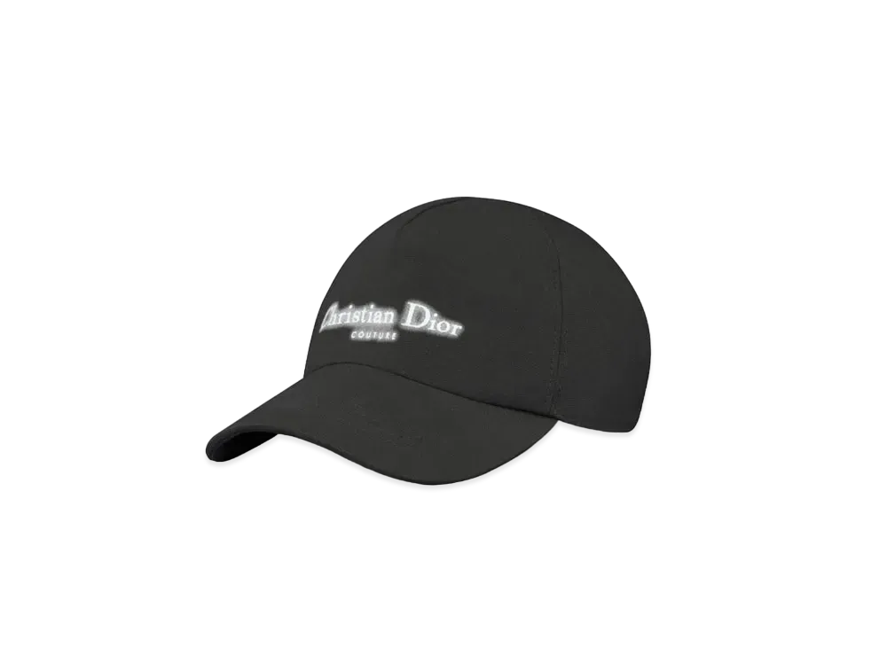 Dior Christian Dior Couture Cap Cotton Canvas "Black"