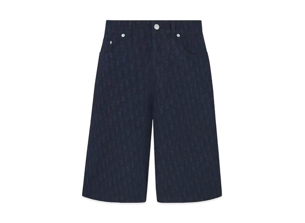 Dior Bermuda Shorts Dior Oblique Cotton Denim "Blue"