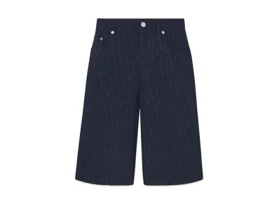 Dior Bermuda Shorts Dior Oblique Cotton Denim "Blue"
