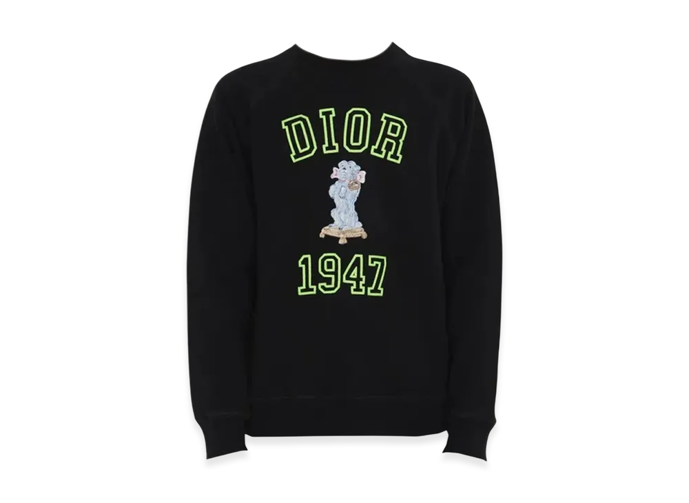 Dior Embroidered Crewneck Bobby Sweatshirt "Black"