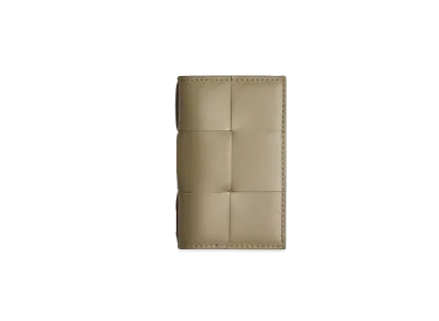 Bottega Veneta Flap Card Holder "Taupe"