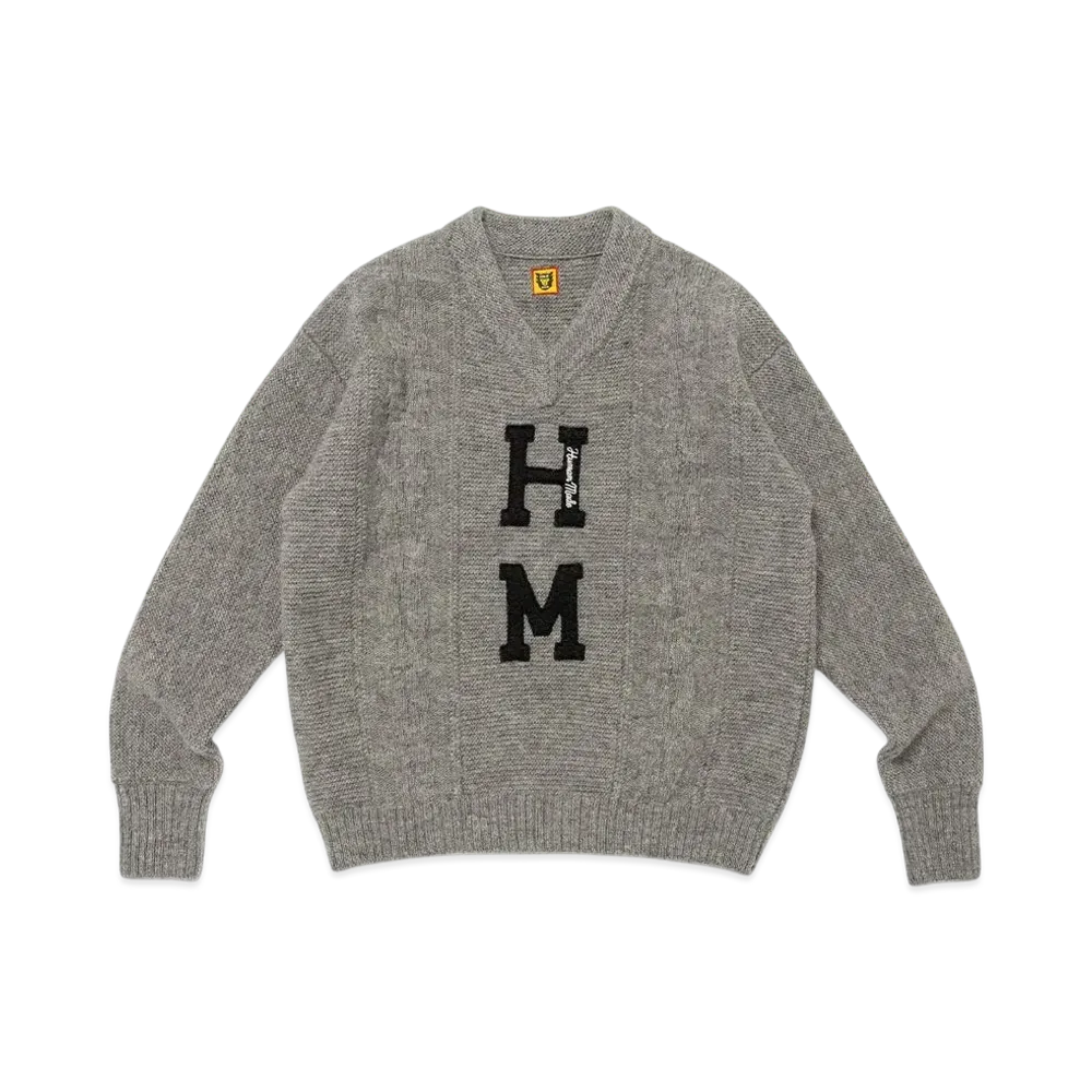 HUMAN MADE V-Neck Knit Sweater "Gray"