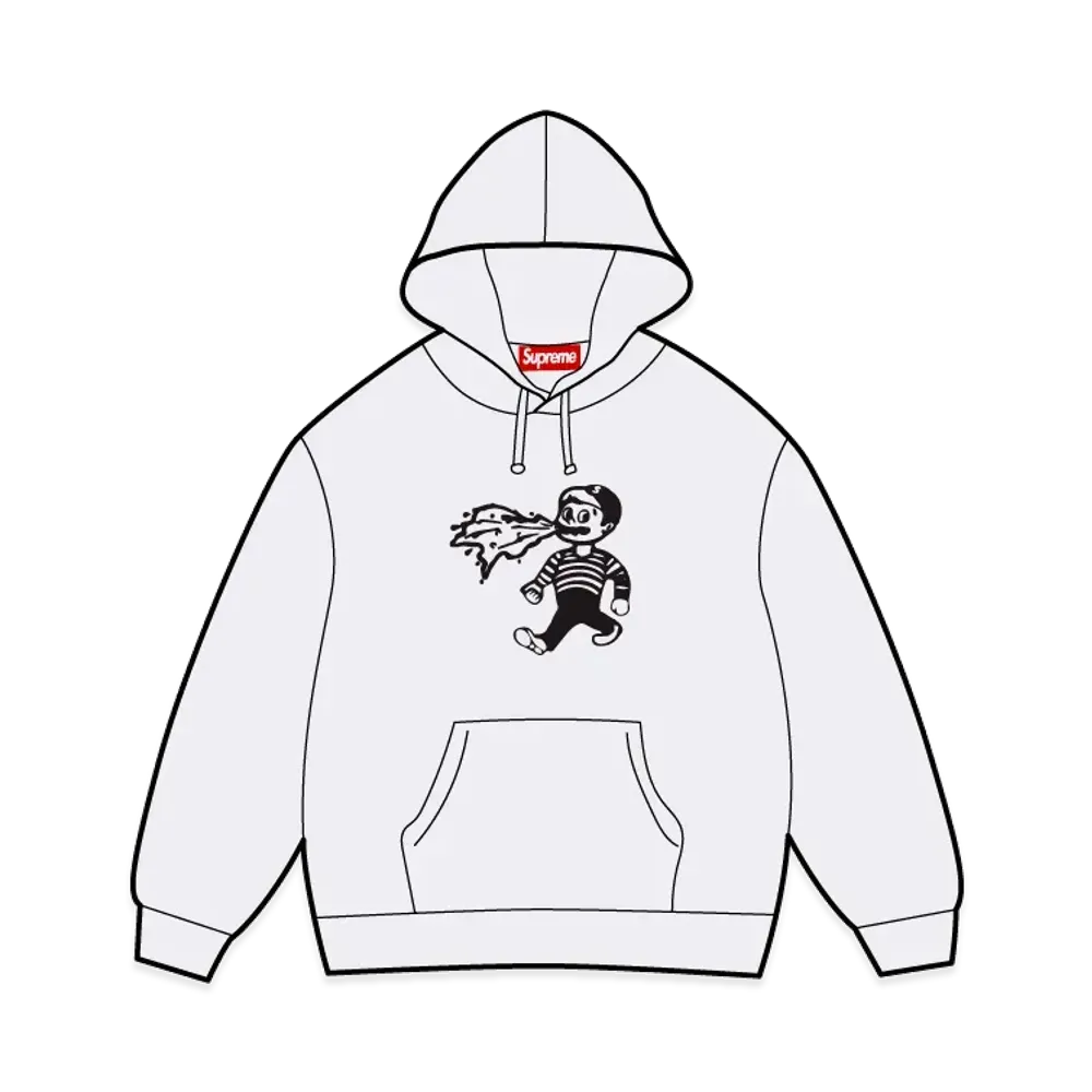 Supreme x Homerun Hooded Sweatshirt "Ash Grey"