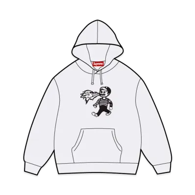 Supreme x Homerun Hooded Sweatshirt "Ash Grey"