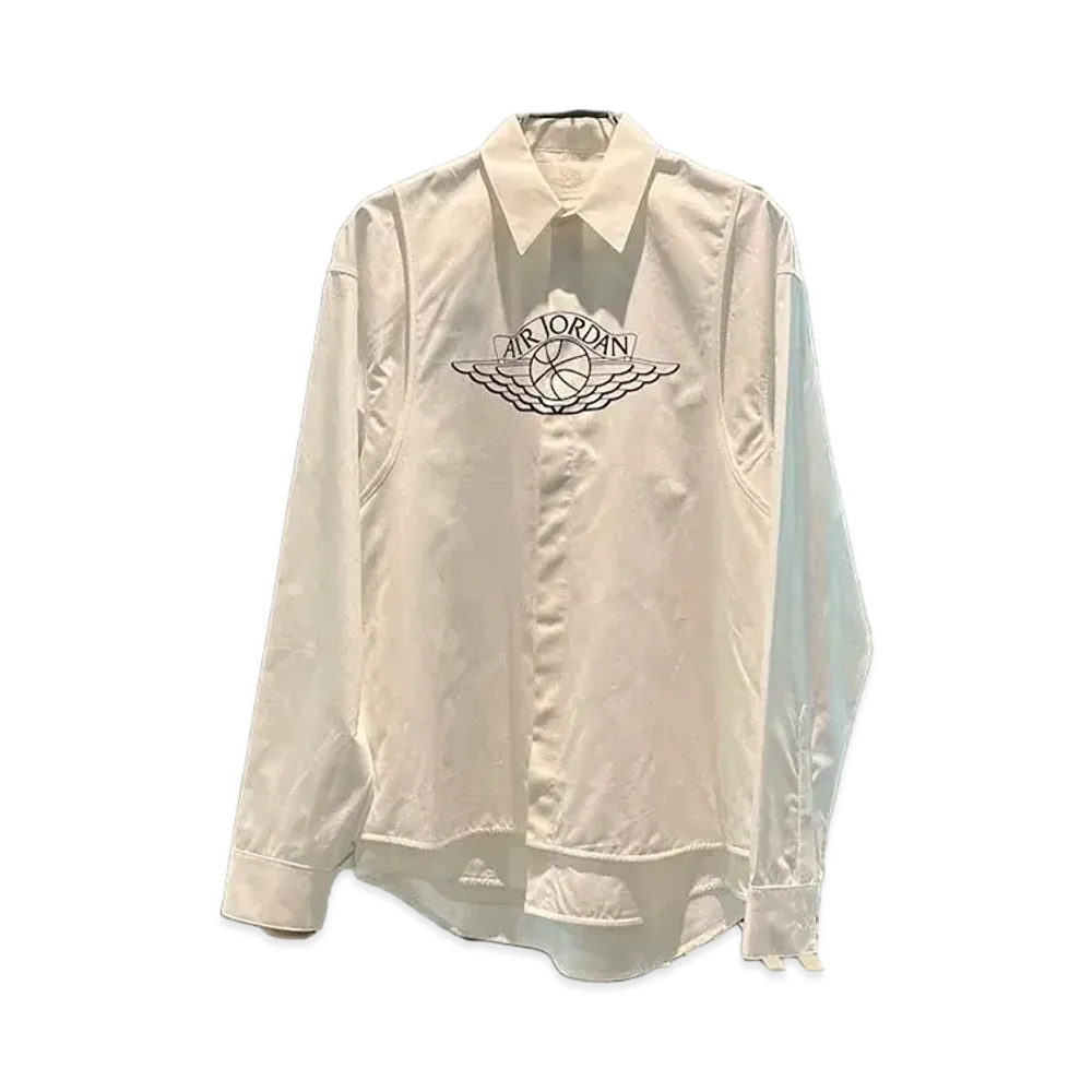 Jordan Wings Button Down Shirt "White"