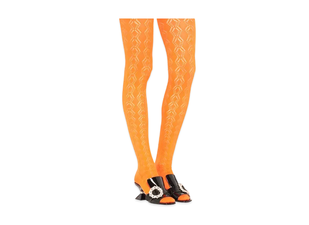 MIU MIU Cotton Socks "Mandarin Orange"