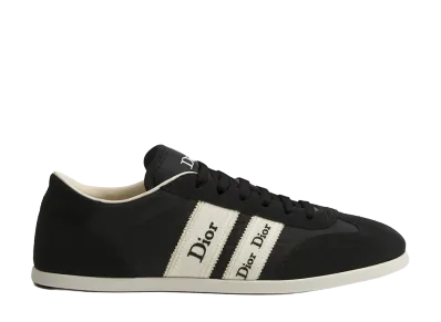 Dior Women's Ribbon Sneaker Suede Calfskin and Technical Fabric "Black"