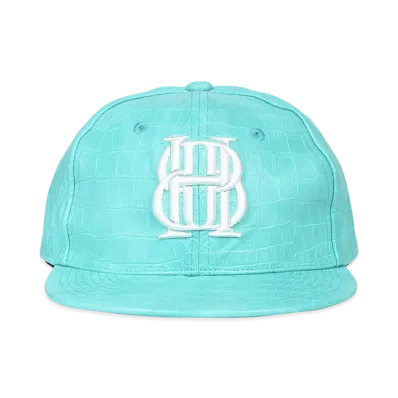 BREATH BH Logo Faux Crocodile Cap "Turquoise"