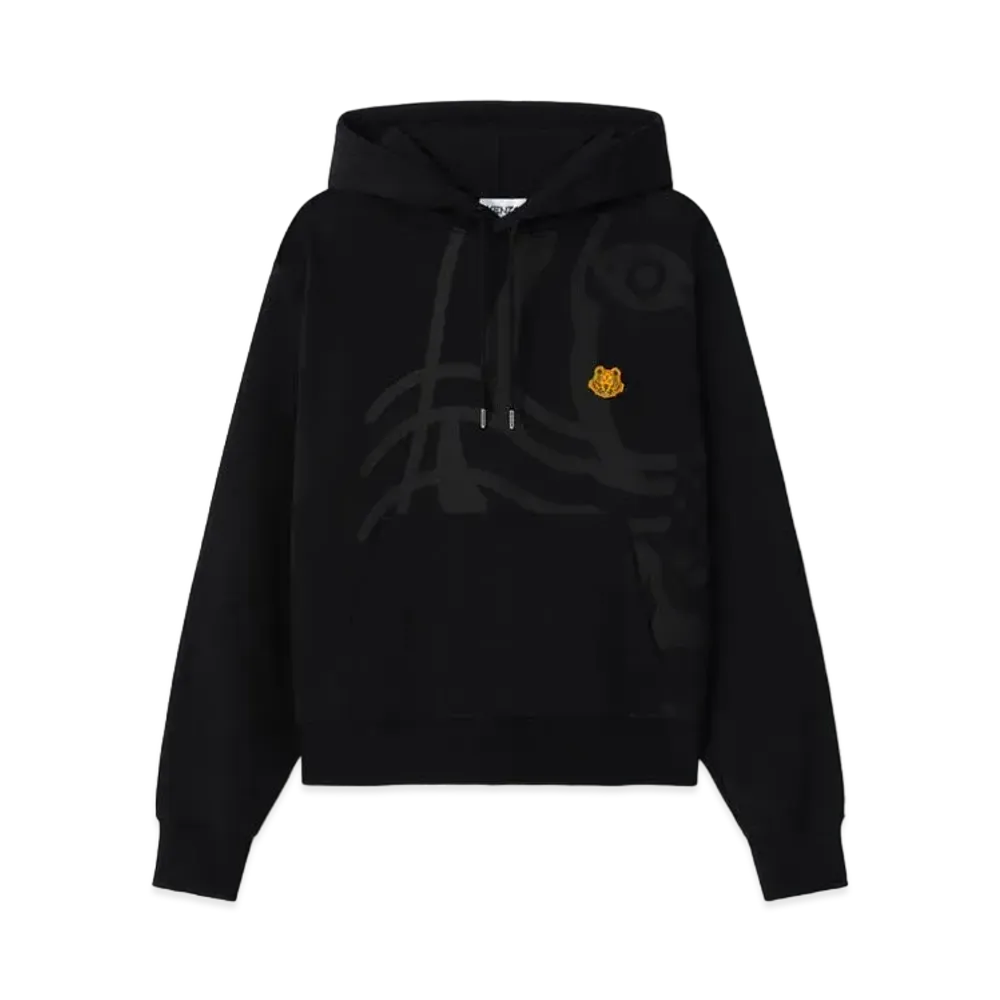 KENZO Hooded SweatShirt K-Tiger Tiger Crest "Black"
