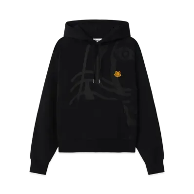 KENZO Hooded SweatShirt K-Tiger Tiger Crest "Black"