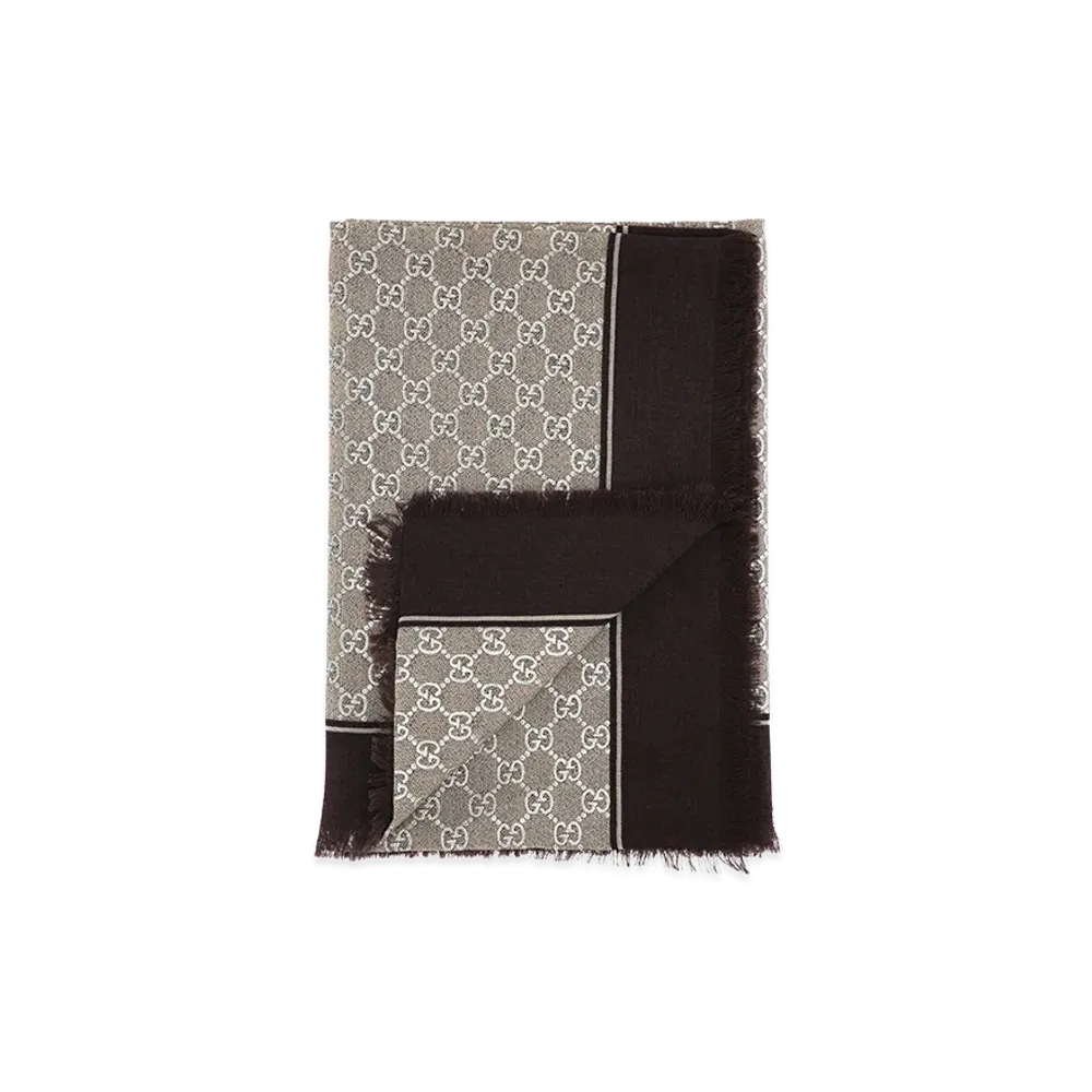 GUCCI Women's GG Lame Scarf "Printed"